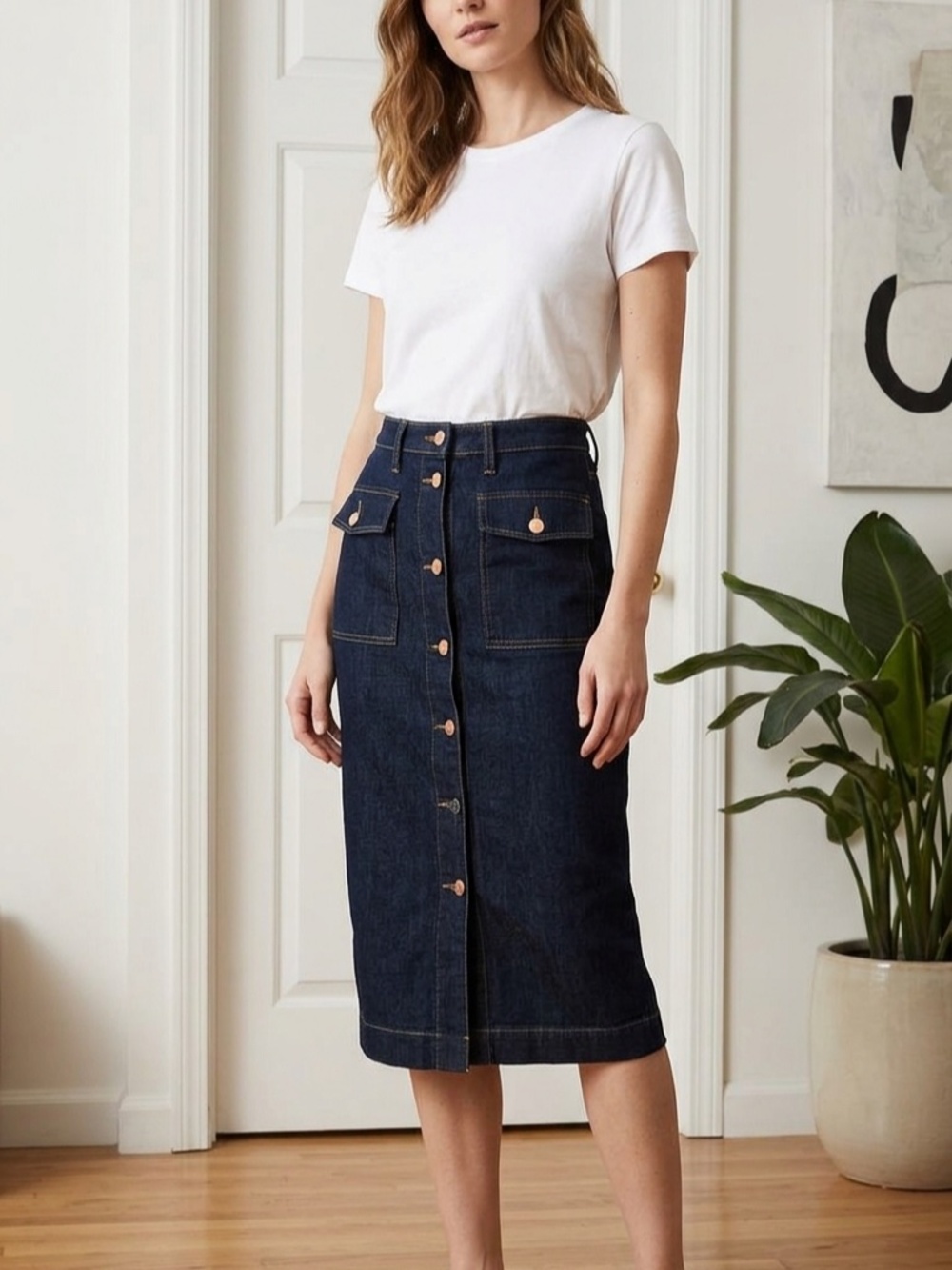 Banana Republic Dark Blue Denim Straight Jeans